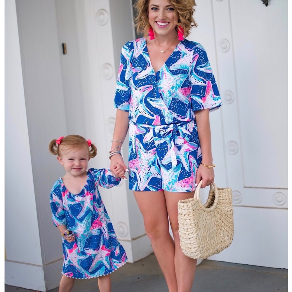 SOLD - Lilly Pulitzer Madilyn Romper Starstruck - Picture 1 of 8